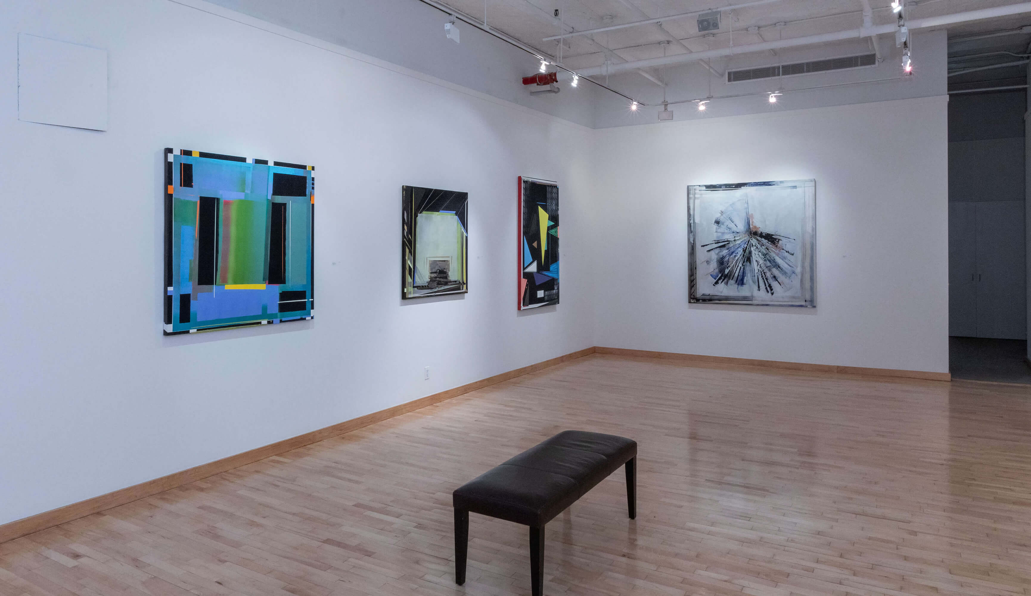 Installation View #2 of Nola Zirin's exhibition entitled 'The Sound of Color' at June Kelly Gallery, 2024.
