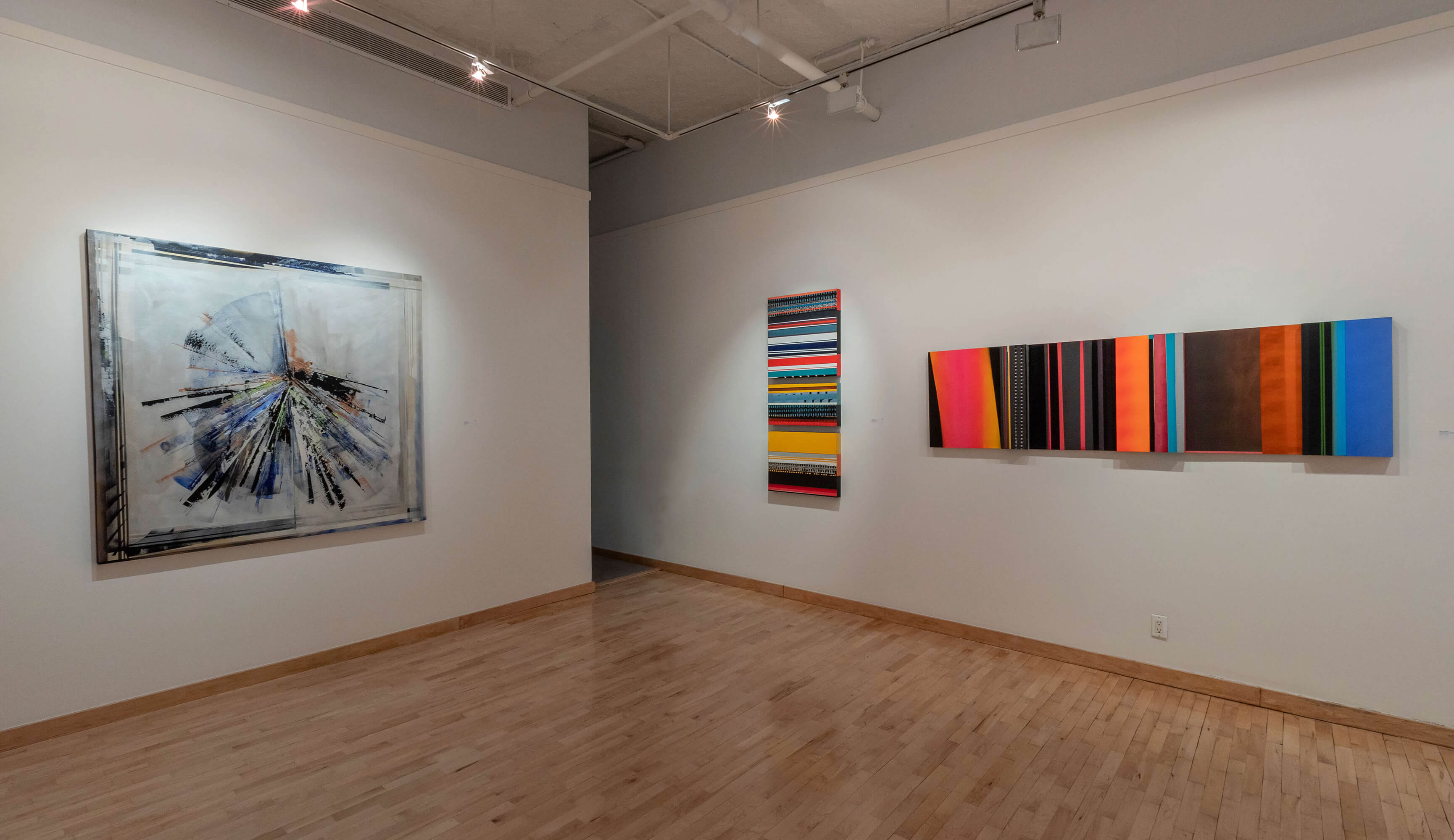 Installation View #4 of Nola Zirin's exhibition entitled 'The Sound of Color' at June Kelly Gallery, 2024.
