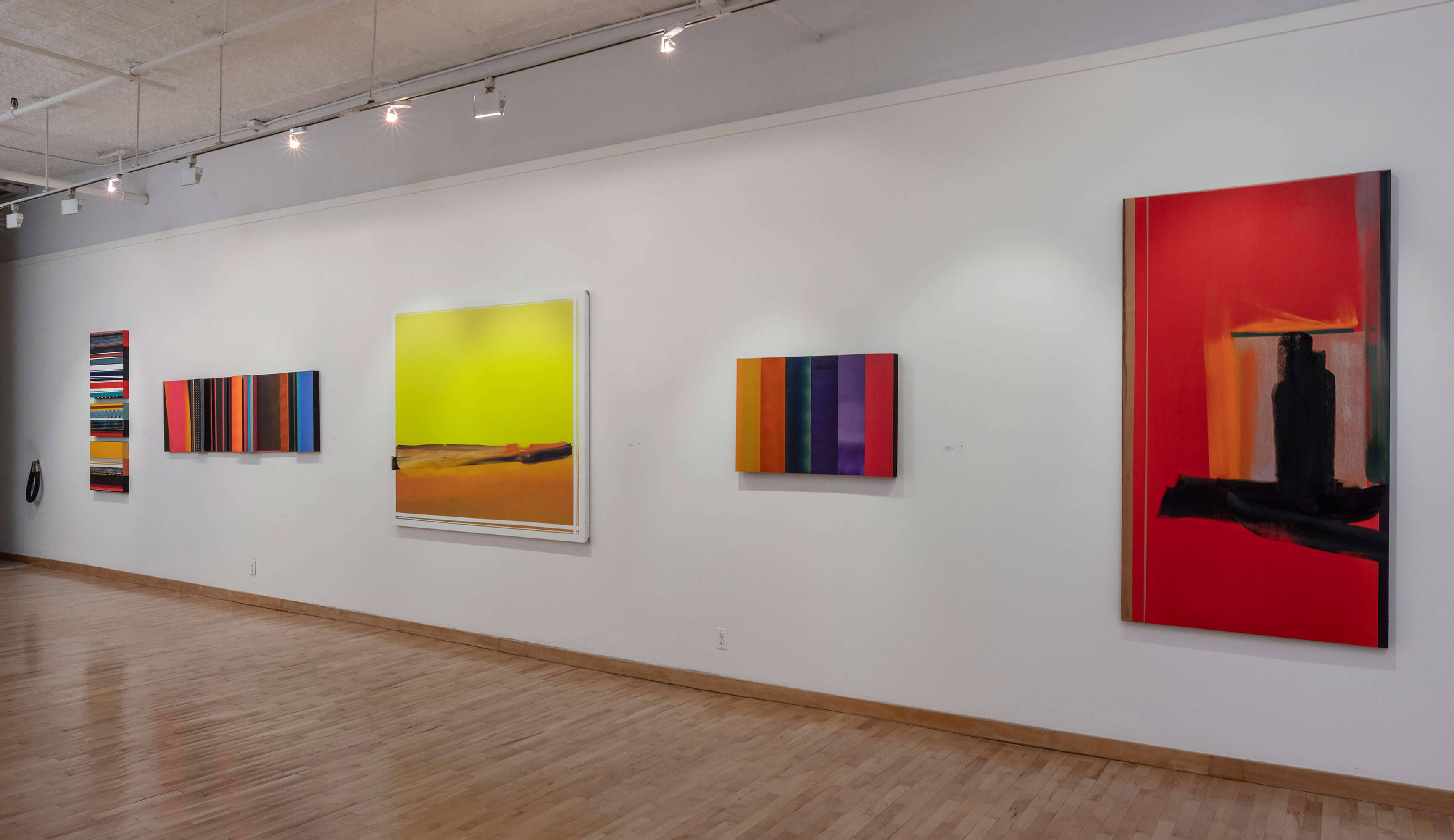 Installation View #5 of Nola Zirin's exhibition entitled 'The Sound of Color' at June Kelly Gallery, 2024.