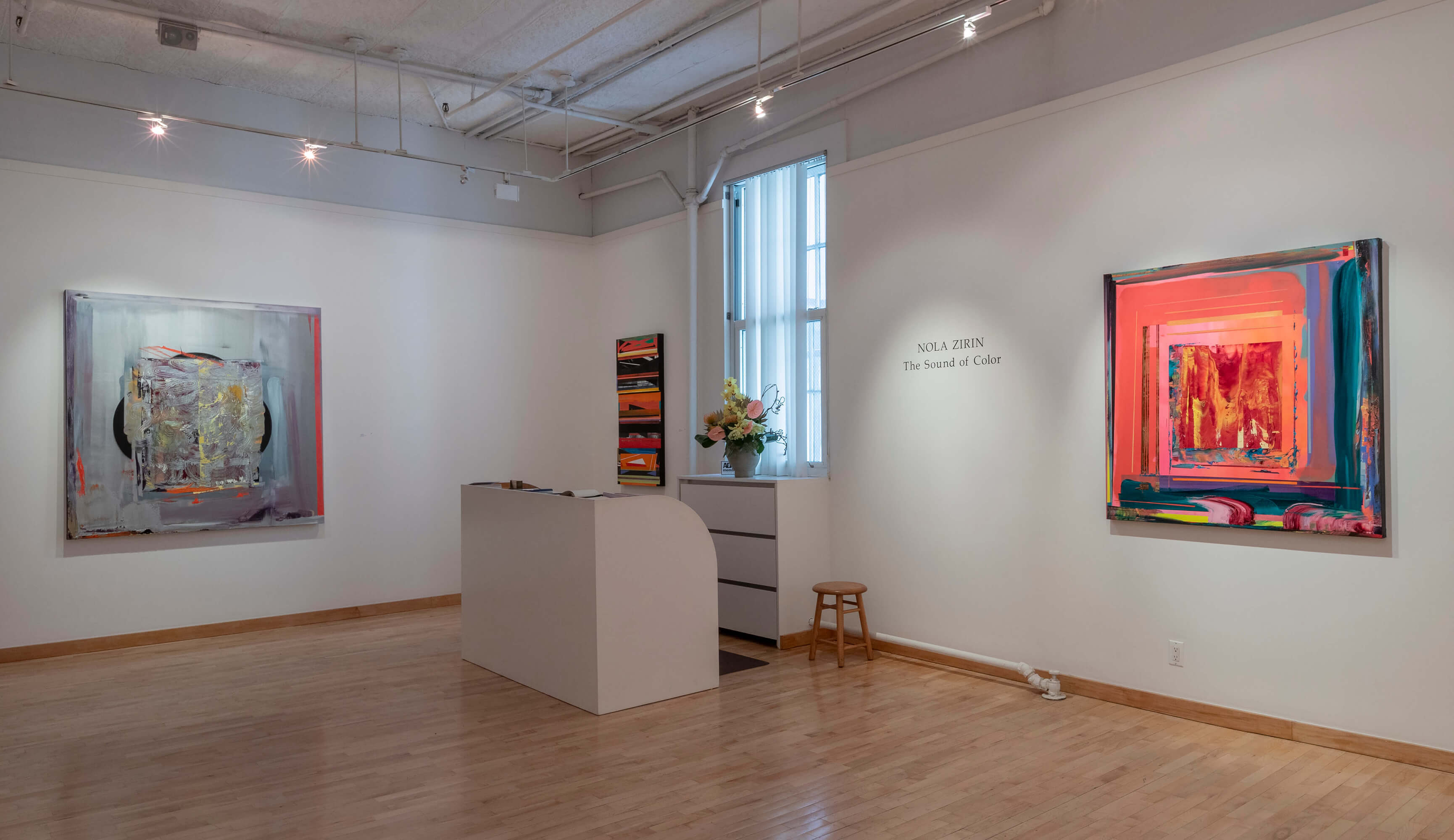 Installation View #7 of Nola Zirin's exhibition entitled 'The Sound of Color' at June Kelly Gallery, 2024.